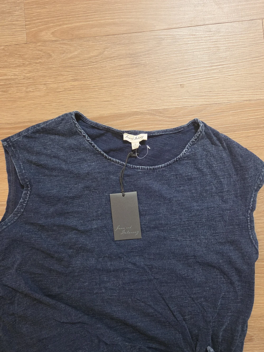 Jane and Delancey Navy Blue Knit Short Dress - Picture 6 of 7